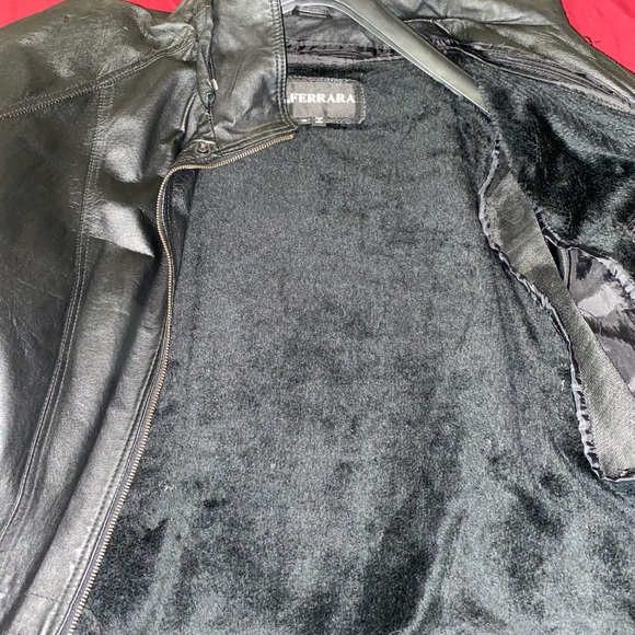 Gianni Ferrara Men's 3 Quarter Length Leather Coat - Picture 4 of 6